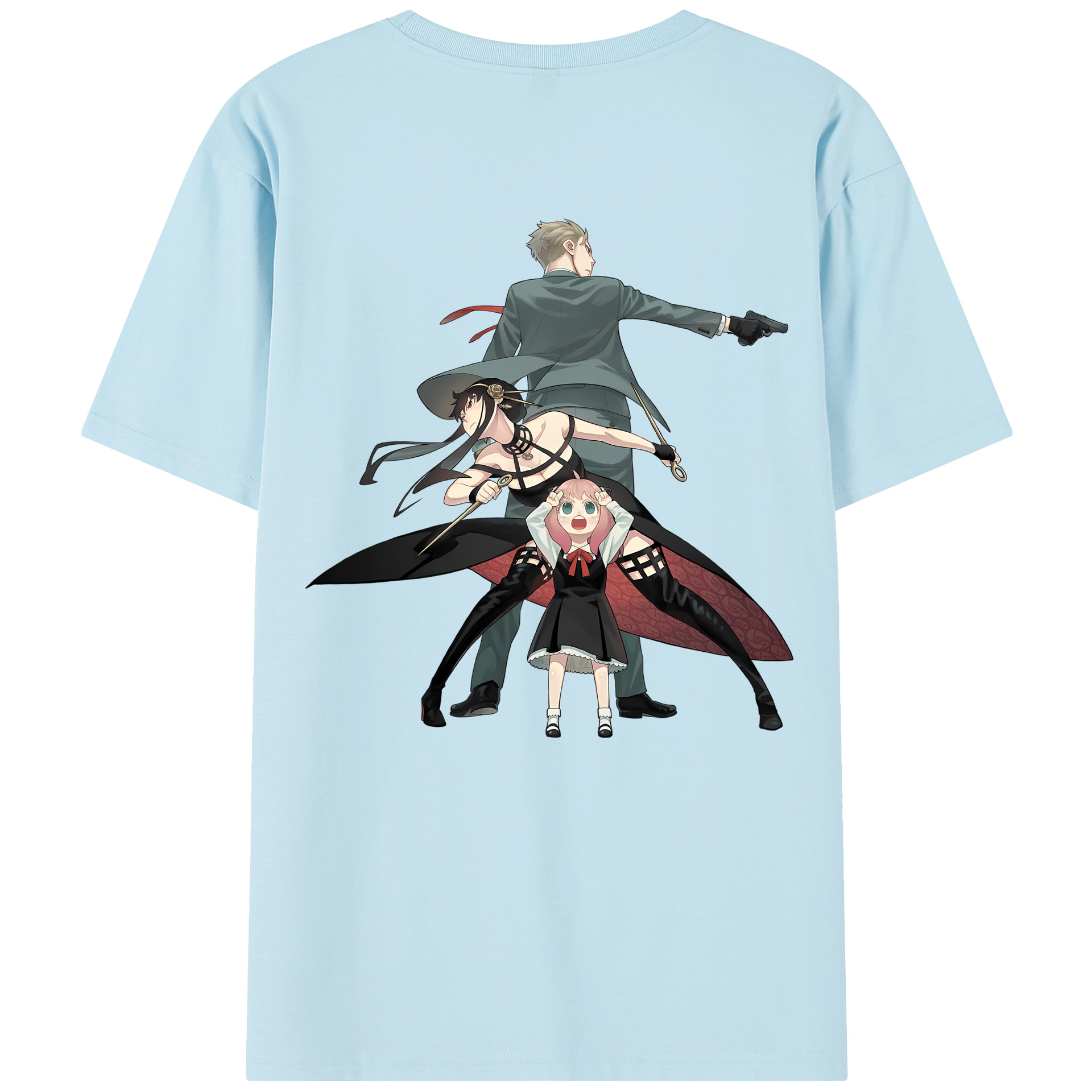 （画像用） SPY×FAMILY间谍家家酒 綿100％半袖Tシャツ（背面プリント）